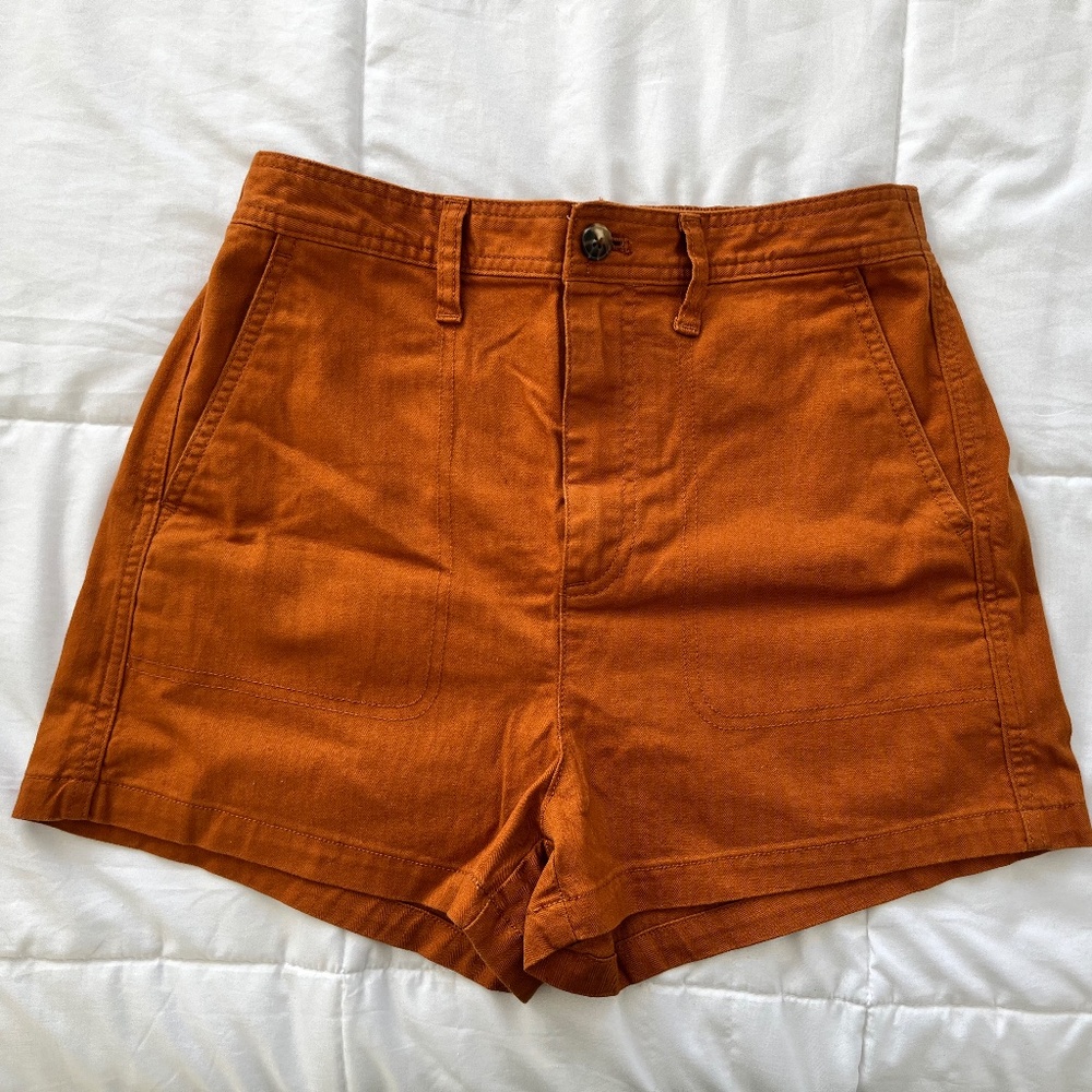Madewell Orange Shorts